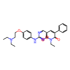 2-(4-(2-diethylaminoethoxy)phenylamino)-8-ethyl-6-phenyl-8H-pyrido(2,3-d)pyrimidin-7-one