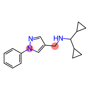 (dicyclopropylmethyl)[(1-phenyl-1H-pyrazol-4-yl)methyl]amine