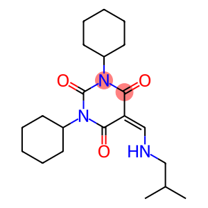 1,3-dicyclohexyl-5-[(isobutylamino)methylene]-2,4,6(1H,3H,5H)-pyrimidinetrione