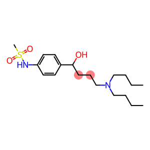 4-Dibutylamino-1-(4-methylsulfonylaminophenyl)-1-butanol