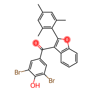 3,5-Dibromo-4-hydroxyphenyl 2-(2,4,6-trimethylphenyl)-3-benzofuranyl ketone