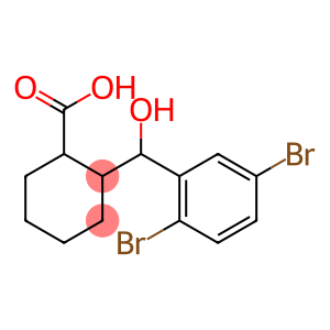 2-[(2,5-dibromophenyl)(hydroxy)methyl]cyclohexane-1-carboxylic acid