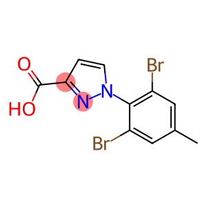 1-(2,6-dibromo-4-methylphenyl)-1H-pyrazole-3-carboxylic acid