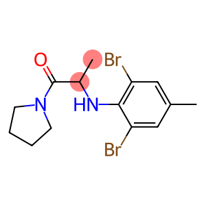 2-[(2,6-dibromo-4-methylphenyl)amino]-1-(pyrrolidin-1-yl)propan-1-one