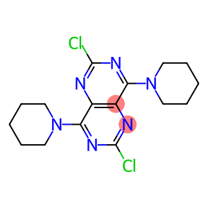 2,6-DICHOLRO-4,8-DIPIPERIDINOPYRIMIDO-(5,4-D)-PYRIMIDINE