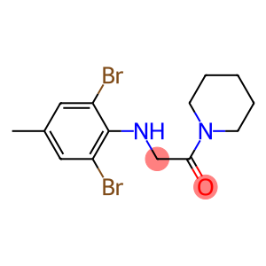 2-[(2,6-dibromo-4-methylphenyl)amino]-1-(piperidin-1-yl)ethan-1-one