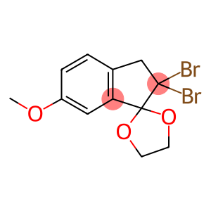 2,2-DIBROMO-6-METHOXY-1-INDANONE ETHYLENE KETAL