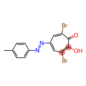 3,7-DIBROMO-2-HYDROXY-5-(P-TOLYLAZO)-2,4,6-CYCLOHEPTATRIENONE