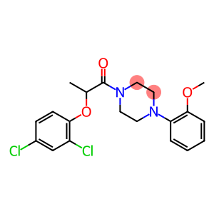 1-[2-(2,4-dichlorophenoxy)propanoyl]-4-(2-methoxyphenyl)piperazine