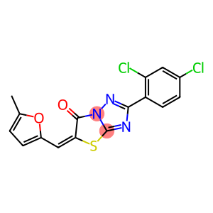 2-(2,4-dichlorophenyl)-5-[(5-methyl-2-furyl)methylene][1,3]thiazolo[3,2-b][1,2,4]triazol-6(5H)-one