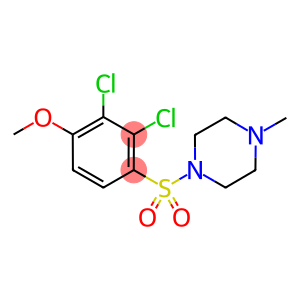 2,3-dichloro-4-[(4-methyl-1-piperazinyl)sulfonyl]phenyl methyl ether