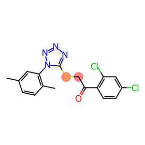 1-(2,4-dichlorophenyl)-2-{[1-(2,5-dimethylphenyl)-1H-tetraazol-5-yl]sulfanyl}ethanone