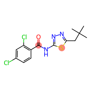 2,4-dichloro-N-(5-neopentyl-1,3,4-thiadiazol-2-yl)benzamide