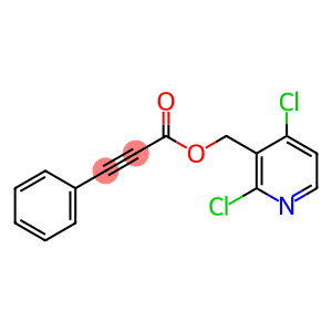 (2,4-dichloro-3-pyridinyl)methyl 3-phenyl-2-propynoate