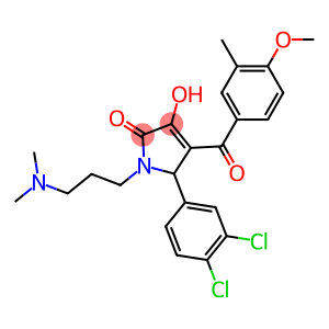 5-(3,4-dichlorophenyl)-1-[3-(dimethylamino)propyl]-3-hydroxy-4-(4-methoxy-3-methylbenzoyl)-1,5-dihydro-2H-pyrrol-2-one