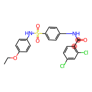 2,4-dichloro-N-{4-[(4-ethoxyanilino)sulfonyl]phenyl}benzamide