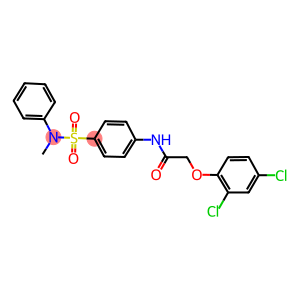 2-(2,4-dichlorophenoxy)-N-{4-[(methylanilino)sulfonyl]phenyl}acetamide