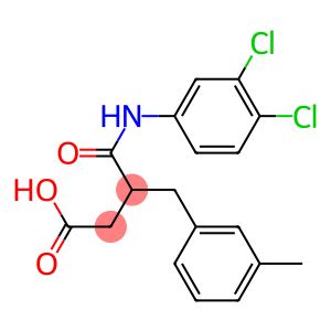 4-(3,4-dichloroanilino)-3-(3-methylbenzyl)-4-oxobutanoic acid