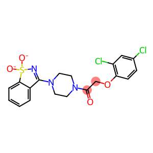2,4-dichlorophenyl 2-[4-(1,1-dioxido-1,2-benzisothiazol-3-yl)-1-piperazinyl]-2-oxoethyl ether