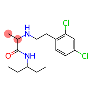 2-{[2-(2,4-dichlorophenyl)ethyl]amino}-N-(pentan-3-yl)propanamide