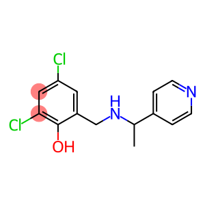 2,4-dichloro-6-({[1-(pyridin-4-yl)ethyl]amino}methyl)phenol