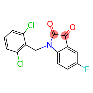 1-[(2,6-dichlorophenyl)methyl]-5-fluoro-2,3-dihydro-1H-indole-2,3-dione