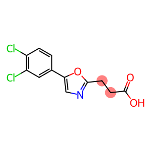 3-[5-(3,4-dichlorophenyl)-1,3-oxazol-2-yl]propanoic acid