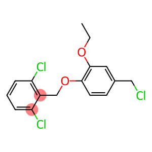 1,3-dichloro-2-[4-(chloromethyl)-2-ethoxyphenoxymethyl]benzene