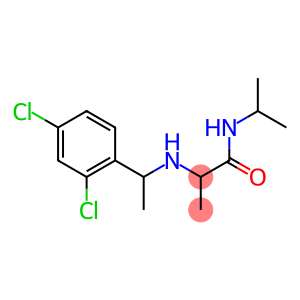 2-{[1-(2,4-dichlorophenyl)ethyl]amino}-N-(propan-2-yl)propanamide