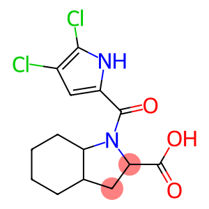 1-[(4,5-dichloro-1H-pyrrol-2-yl)carbonyl]-octahydro-1H-indole-2-carboxylic acid