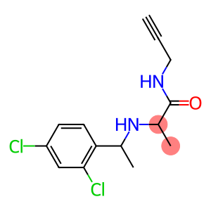 2-{[1-(2,4-dichlorophenyl)ethyl]amino}-N-(prop-2-yn-1-yl)propanamide