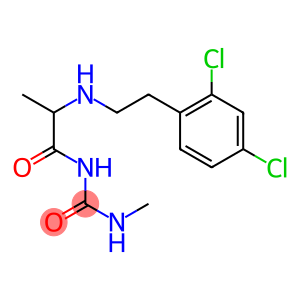 1-(2-{[2-(2,4-dichlorophenyl)ethyl]amino}propanoyl)-3-methylurea