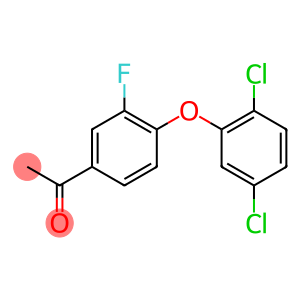 1-[4-(2,5-dichlorophenoxy)-3-fluorophenyl]ethan-1-one