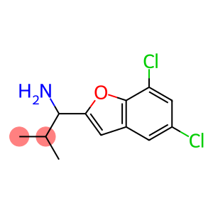 1-(5,7-dichloro-1-benzofuran-2-yl)-2-methylpropan-1-amine