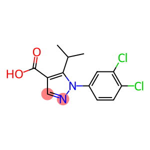 1-(3,4-dichlorophenyl)-5-(propan-2-yl)-1H-pyrazole-4-carboxylic acid