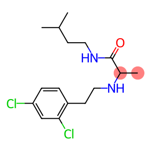 2-{[2-(2,4-dichlorophenyl)ethyl]amino}-N-(3-methylbutyl)propanamide