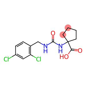 1-({[(2,4-dichlorophenyl)methyl]carbamoyl}amino)cyclopentane-1-carboxylic acid