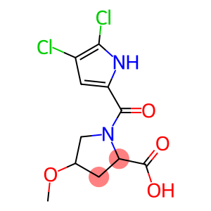 1-[(4,5-dichloro-1H-pyrrol-2-yl)carbonyl]-4-methoxypyrrolidine-2-carboxylic acid