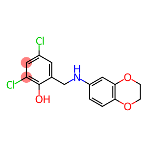 2,4-dichloro-6-[(2,3-dihydro-1,4-benzodioxin-6-ylamino)methyl]phenol