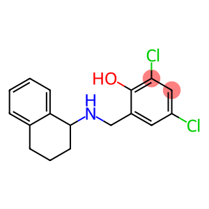 2,4-dichloro-6-[(1,2,3,4-tetrahydronaphthalen-1-ylamino)methyl]phenol