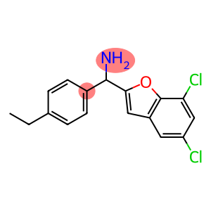 (5,7-dichloro-1-benzofuran-2-yl)(4-ethylphenyl)methanamine