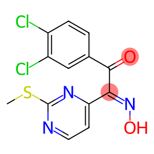 1-(3,4-dichlorophenyl)-2-[2-(methylsulfanyl)-4-pyrimidinyl]-1,2-ethanedione 2-oxime