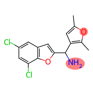 (5,7-dichloro-1-benzofuran-2-yl)(2,5-dimethylfuran-3-yl)methanamine