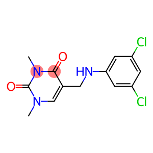 5-{[(3,5-dichlorophenyl)amino]methyl}-1,3-dimethyl-1,2,3,4-tetrahydropyrimidine-2,4-dione