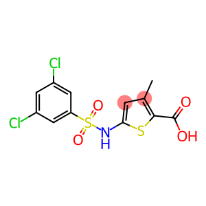 5-[(3,5-dichlorobenzene)sulfonamido]-3-methylthiophene-2-carboxylic acid