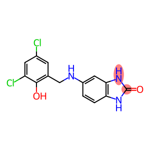 5-{[(3,5-dichloro-2-hydroxyphenyl)methyl]amino}-2,3-dihydro-1H-1,3-benzodiazol-2-one