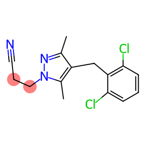 3-[4-(2,6-dichlorobenzyl)-3,5-dimethyl-1H-pyrazol-1-yl]propanenitrile