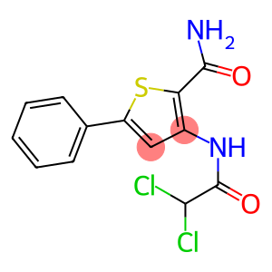 3-[(2,2-dichloroacetyl)amino]-5-phenylthiophene-2-carboxamide