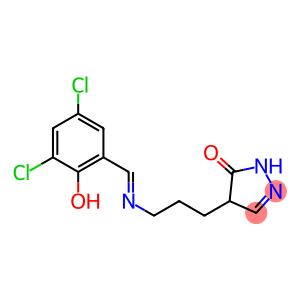 4-{3-[(3,5-dichloro-2-hydroxybenzylidene)amino]propyl}-4,5-dihydro-1H-pyrazol-5-one