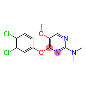 4-(3,4-dichlorophenoxy)-5-methoxy-N,N-dimethyl-2-pyrimidinamine